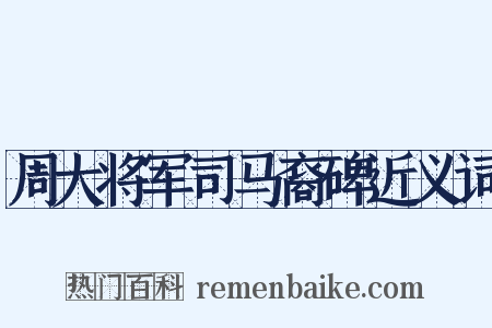 周大将军司马裔碑近义词是什么意思的图片